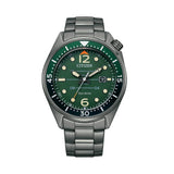 Citizen Green Dial And Stainless Steel Strap Men Watch AW1717-81X