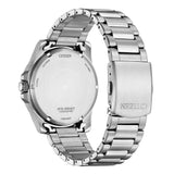 Citizen Eco-Drive Dark Grey Dial Silver Stainless Steel Strap Men Watch AW1816-89E