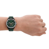 Armani Exchange Green Dial Leather Strap Men Watch AX1741