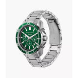 Armani Exchange Green Dial Silver Stainless Steel Strap Men Watch AX1957