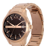 Armani Exchange Rose Gold Stainless Steel Strap Men Watch AX2449