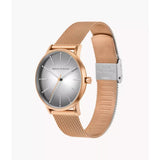 Armani Exchange Rose Gold Milanese Strap Unisex Watch AX5617