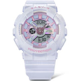 Casio Baby-G Digital-Analogue Resin Strap Women Watch BA-110FH-2ADR-P