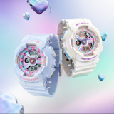 Casio Baby-G Digital-Analogue Resin Strap Women Watch BA-110FH-2ADR-P