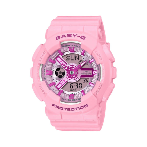 Casio Baby-G BA-110 Series Light Pink Resin Watch BA-110YK-4ADR