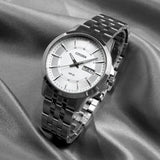 Citizen White Dial Silver Stainless Steel Strap Men Watch BF2011-51A