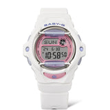 Casio Baby-G Digital White Resin Strap Women Watch BG-169PB-7DR