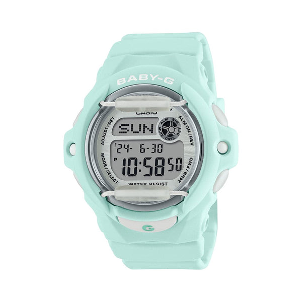 Casio Baby-G Digital Mint Green Resin Strap Women Watch  BG-169U-3DR-P