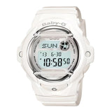 Casio Baby-G Digital White Resin Strap Women Watch BG-169U-7ADR