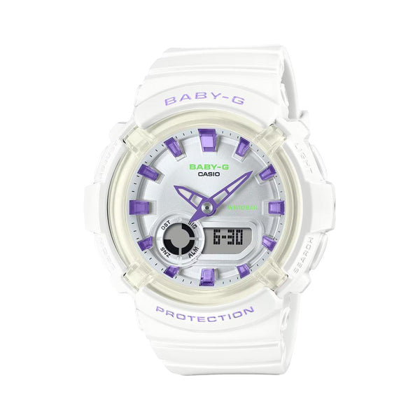 Casio Baby-G Analog-Digital White Resin Strap Women's Watch BGA-280DN-7ADR