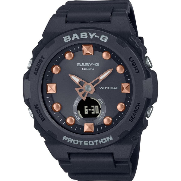 Casio Baby-G BGA-320 Series Black Resin Strap Women Watch BGA-320-1ADR