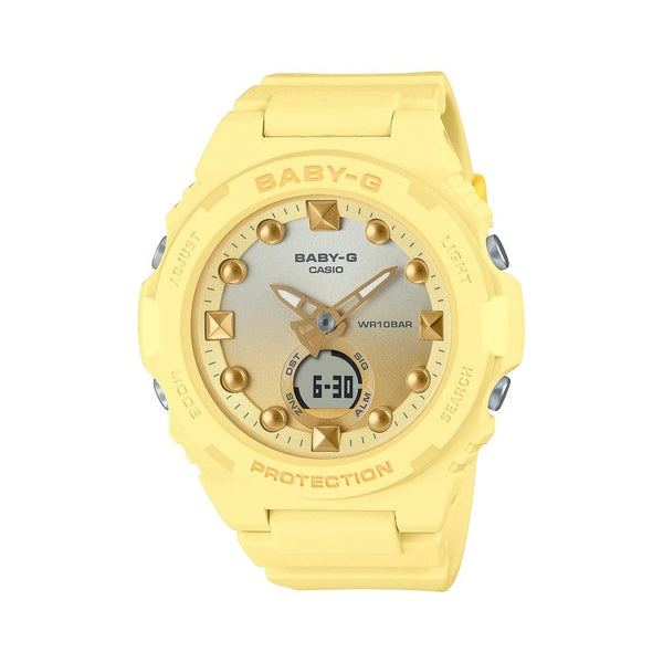 Casio Baby-G Yellow Resin Strap Women Watch BGA-320-9ADR