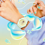 Casio Baby-G Lineup Futuristic Holographic Series Matte Pastel Women's Watch BGA-320FH-3ADR