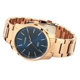 Citizen Blue Dial Rose Gold Stainless Steel Strap Men Watch BH5003-51L