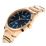 Citizen Blue Dial Rose Gold Stainless Steel Strap Men Watch BH5003-51L