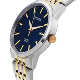 Citizen Blue Dial Two-Tone Stainless Steel Strap Men Watch BI5006-81L