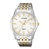 Citizen White Dial Two-Tone Stainless Steel Strap Men Watch BI5006-81P