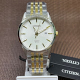 Citizen White Dial Two-Tone Stainless Steel Strap Men Watch BI5006-81P