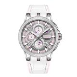 Bentley The Ouroboros Collection White and Pink Strap Watch BL-40-52