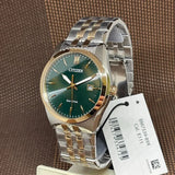 Citizen Eco-Drive Green Dial Two-Tone Stainless Steel Strap Men Watch BM7339-89X