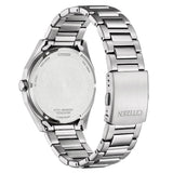 Citizen Eco-Drive Black Dial Silver Stainless Steel Strap Men Watch BM7600-81E