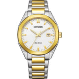 Citizen Eco-Drive Two-Tone Stainless Steel Strap Men Watch BM7624-82A