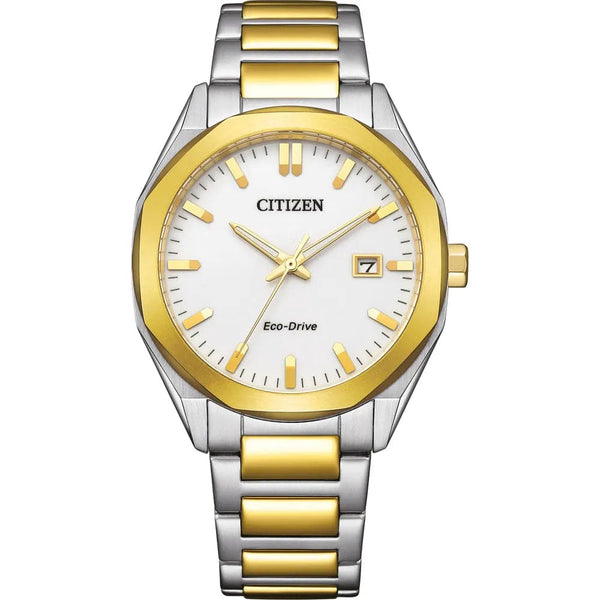 Citizen Eco-Drive Two-Tone Stainless Steel Strap Men Watch BM7624-82A