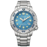 Citizen Eco-Drive Blue Dial Silver Stainless Steel Strap Men Watch BN0165-55L