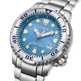 Citizen Eco-Drive Blue Dial Silver Stainless Steel Strap Men Watch BN0165-55L