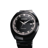 Citizen Eco-Drive Black Dial Stainless Steel Strap Men Watch BN1015-52E