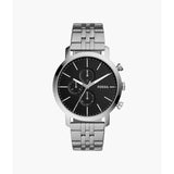 Fossil Chronograph Black Dial Silver Stainless Steel Strap Men Watch BQ2328P