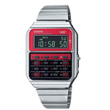 Casio Digital Silver Stainless Steel Strap Men Watch CA-500WE-4BDF-P