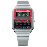 Casio Digital Silver Stainless Steel Strap Men Watch CA-500WE-4BDF-P