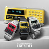 Casio General Digital Silver Stainless Steel Strap Men Watch CA-500WE-7BDF-P