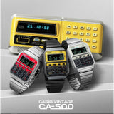 Casio General Digital Black Stainless Steel Strap Men Watch CA-500WEGG-9BDF-P