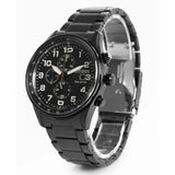 Citizen Eco-Drive Chronograph Black Stainless Steel Strap Men Watch CA0775-79E