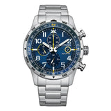 Citizen Eco-Drive Blue Dial Silver Stainless Steel Strap Men Watch CA0790-83L