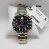 CITIZEN CA4484-88E ECO-DRIVE CHRONOGRAPH BLACK DIAL STAINLESS STEEL STRAP MEN'S WATCH