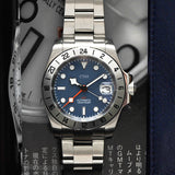 Artic Glacier - CWH Collective GMT Date Display Silver Stainless Steel Men’s Automatic Watch CH-MOD-M17