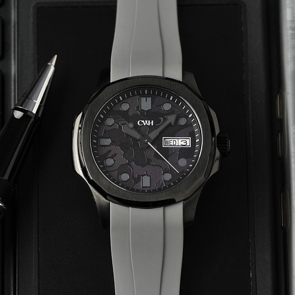 Stealth Vanguard -  Gray Rubber Strap Men Watch CH-MOD-M31