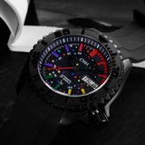 Chromatic Pulse - CWH Black Silicone Strap Men Watch CH-MOD-M37