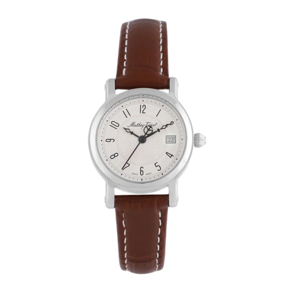 Mathey-Tissot City Leather Collection Stainless Steel Women's Watch