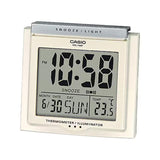 Casio Digital White Table Clock DQ-750F-7D-P