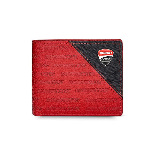 Ducati Wallet Corse Red Genuine Leather for Men DTLGW2200302