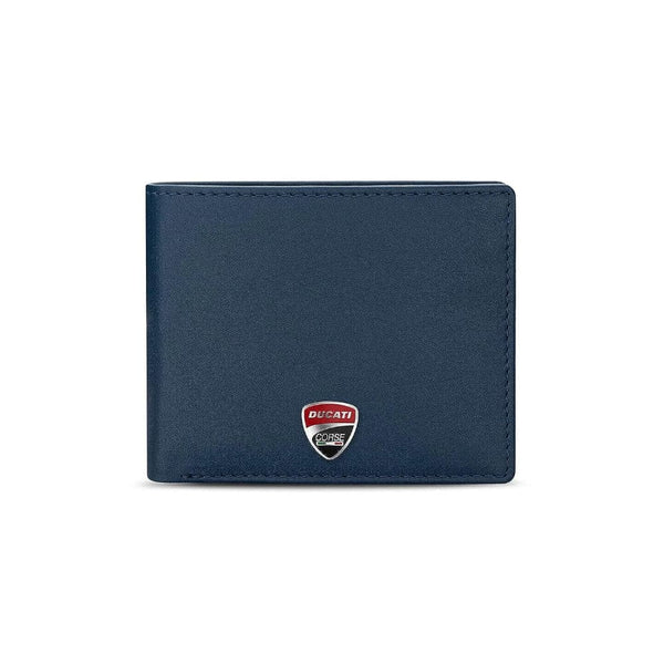 Ducati Wallet Corse Blue Genuine Leather For Men DTLGW2201002