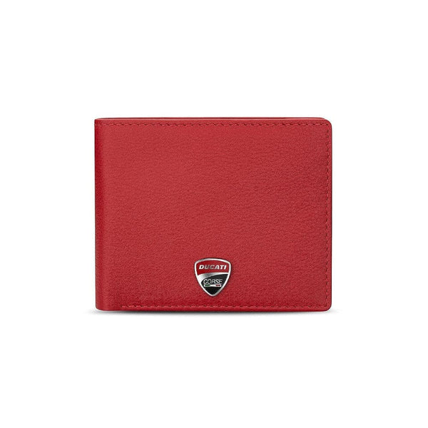 Ducati Wallet Corse Red Genuine Leather For Men DTLGW2201006