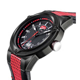 Ducati Corse Black Dial Red Leather Strap Men Watch DTWGB2019701