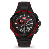 Ducati Corse Chronograph Black Dial Leather Strap Men Watch DTWGC2019004