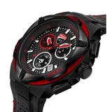 Ducati Corse Chronograph Black Dial Leather Strap Men Watch DTWGC2019004