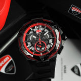 Ducati Corse Chronograph Black Rubber Strap Men Watch DTWGO0000304